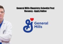 General Mills Chemistry Scientist Post Vacancy - Apply Online