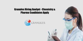 Granules Hiring Analyst - Chemistry & Pharma Candidates Apply