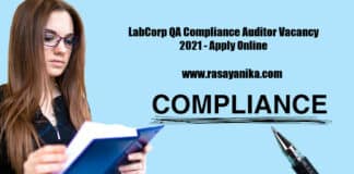 LabCorp QA Compliance Auditor Vacancy 2021 - Apply Online