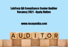 LabCorp QA Compliance Senior Auditor Vacancy 2021 - Apply Online