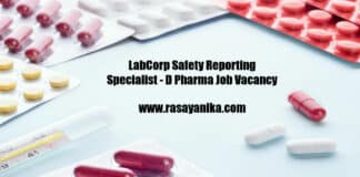 LabCorp Safety Reporting Specialist - D Pharma Job Vacancy