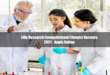 Lilly Research Computational Chemist Vacancy 2021 - Apply Online