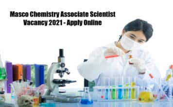 Masco Chemistry Associate Scientist Vacancy 2021 – Apply Online Masco Chemistry Associate Scientist Vacancy 2021 - Apply Online