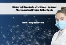 Ministry of Chemicals & Fertilizers - National Pharmaceutical Pricing Authority Job