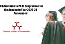 NII Admission PhD Programme 2022-23 Announced