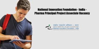 National Innovation Foundation - India - Pharma Principal Project Associate Vacancy