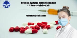 Regional Ayurveda Research Institute - Sr Research Fellow Job