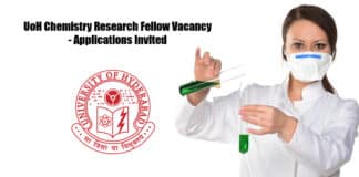 UoH Chemistry Research Fellow Vacancy - Applications Invited