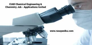 CIAB Chemical Engineering & Chemistry Job - Applications Invited