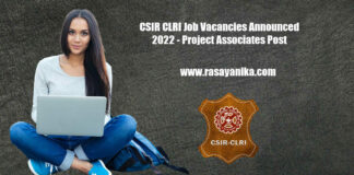 CSIR CLRI Job Vacancies Announced 2022 - Project Associates Post