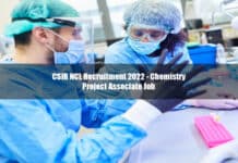 CSIR NCL Recruitment 2022 - Chemistry Project Associate Job