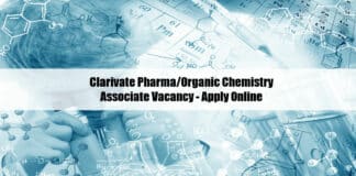 Clarivate Pharma/Organic Chemistry Associate Vacancy - Apply Online