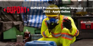 DUPONT Production Officer Vacancy 2022 - Apply Online