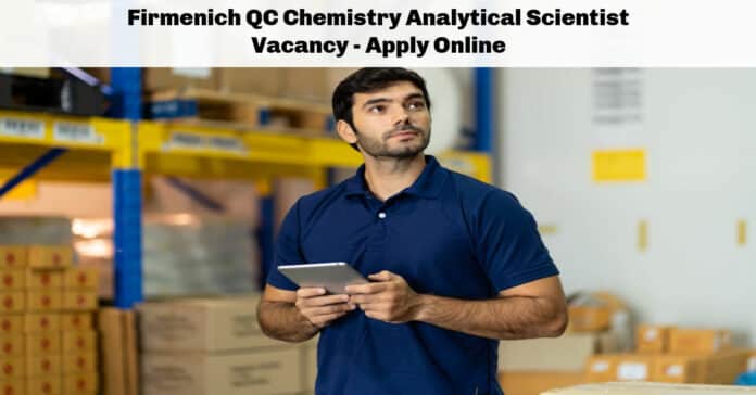 Firmenich QC Chemistry Analytical Scientist Vacancy - Apply Online