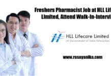 Freshers Pharmacist Job