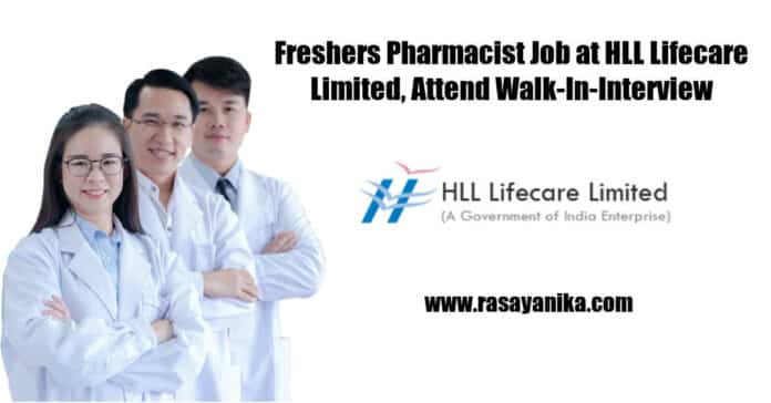 Freshers Pharmacist Job