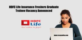 HDFC Life Insurance Freshers Graduate Trainee Vacancy Announced