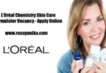 L’Oréal Chemistry Skin Care Formulator Vacancy - Apply Online