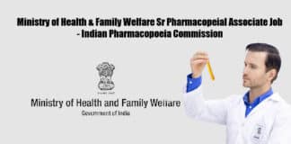 Ministry of Health & Family Welfare Sr Pharmacopeial Associate Job - Indian Pharmacopoeia Commission