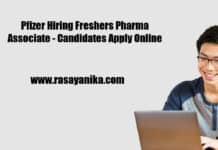 Pfizer Hiring Freshers Pharma Associate - Candidates Apply Online