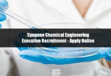 Syngene Chemical Engineering Executive Recruitment - Apply Online