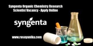 Syngenta Organic Chemistry Research Scientist Vacancy - Apply Online