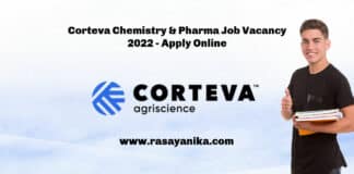 Corteva Chemistry & Pharma Job Vacancy 2022 - Apply Online
