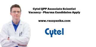 Cytel QPP Associate Scientist Vacancy - Pharma Candidates Apply