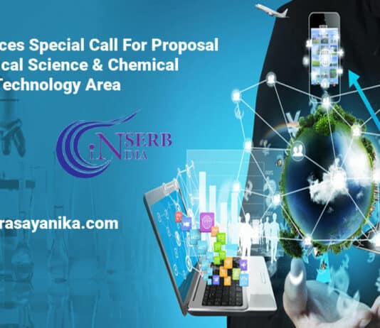 SERB Announces Special Call For Proposal in Chemical Science & Chemical Technology Area