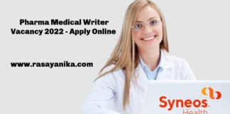 Syneos Health Pharma Medical Writer Vacancy 2022 - Apply Online
