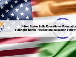 United States India Educational Foundation Fulbright-Nehru Postdoctoral Research Fellowships