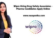 Wipro Hiring Drug Safety Associates - Pharma Candidates Apply Online