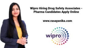 Wipro Hiring Drug Safety Associates - Pharma Candidates Apply Online