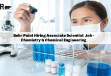 Behr Paint Hiring Associate Scientist - Chemistry & Chemical Engineering