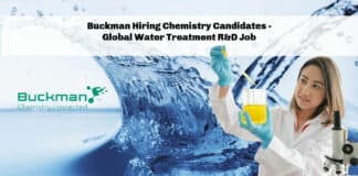 Buckman Hiring Chemistry Candidates - Global Water Treatment R&D Job