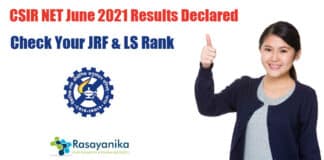 CSIR NET June 2021 Results Declared – Check JRF & LS Rank