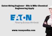 Eaton Hiring Engineer - BSc & MSc Chemical Engineering Apply