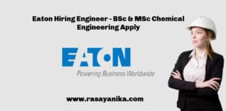 Eaton Hiring Engineer - BSc & MSc Chemical Engineering Apply