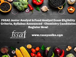 FSSAI Junior Analyst & Food Analyst Exam Eligibility Criteria, Syllabus Announced - Chemistry Candidates Register Now!