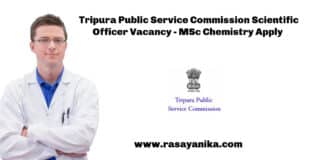 Govt TPSC Scientific Officer Vacancy 2022 - MSc Chemistry Candidates Apply