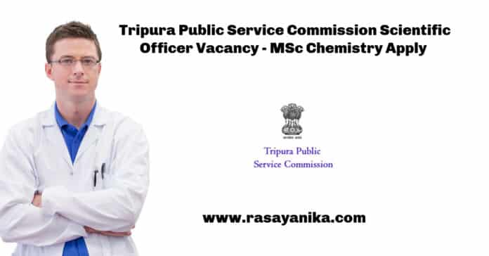 Govt TPSC Scientific Officer Vacancy 2022 - MSc Chemistry Candidates Apply