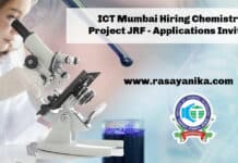 ICT Mumbai Hiring Chemistry Project JRF - Applications Invited