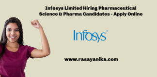 Infosys Limited Hiring Pharmaceutical Science & Pharma Candidates - Apply Online