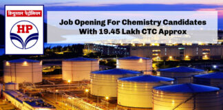 Job Opening For Chemistry Candidates With 19.45 Lakh CTC Approx @ Hindustan Petroleum Corporation Limited (1)