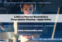 LabCorp Pharma Biostatistics Programmer Vacancy - Apply Online