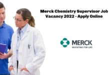 Merck Chemistry Supervisor Job Vacancy 2022 - Apply Online