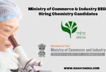 Ministry of Commerce & Industry BEDF - APEDA Hiring Chemistry Candidates - Basmati Export Development Foundation