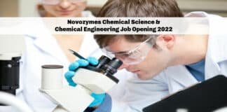 Novozymes Chemical Science & Chemical Engineering Job Opening 2022