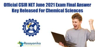 CSIR NET Final Answer Key For June 2021 Exam - Download PDF