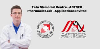 Tata Memorial Centre - ACTREC Pharmacist Job - Applications Invited